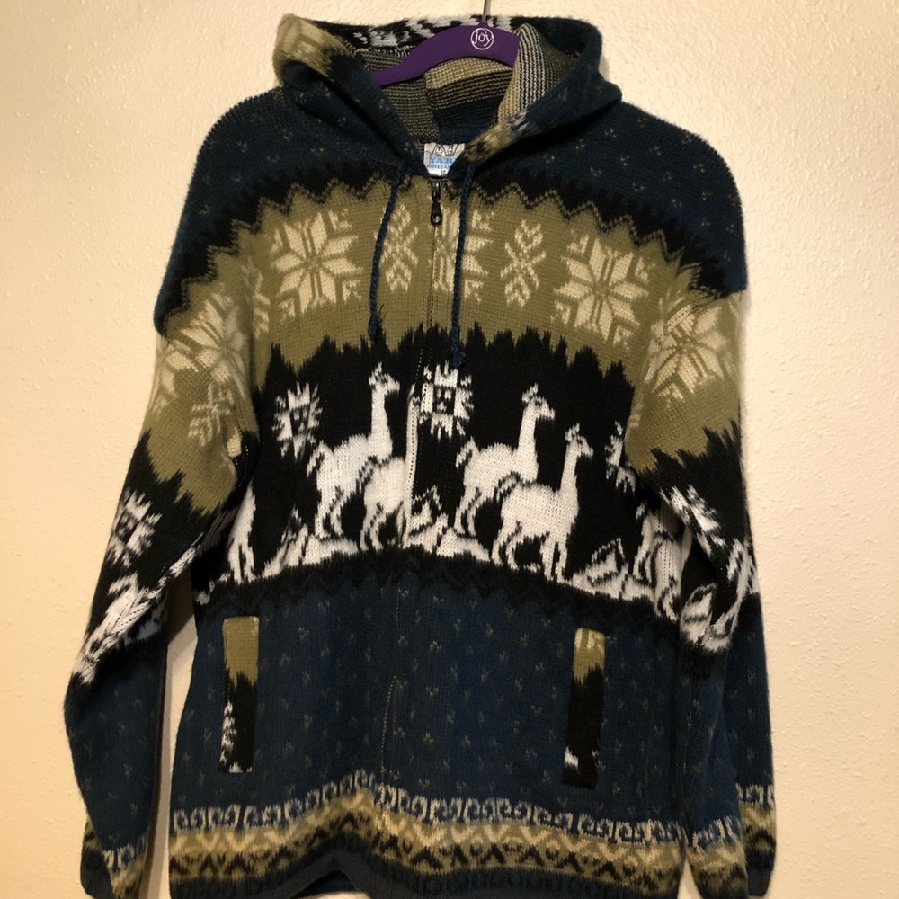 Alpaca Men’s Navy Hoodie
